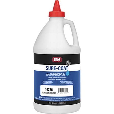 Sem SURE-COAT - Low Luster Clear, Half Gallon 16725